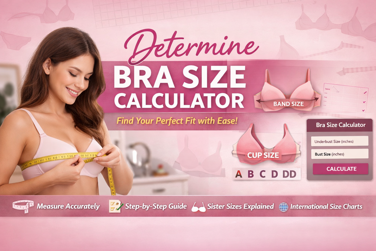 Determine Bra Size Calculator: The Complete, Accurate & Beginner-Friendly Guide (2026)