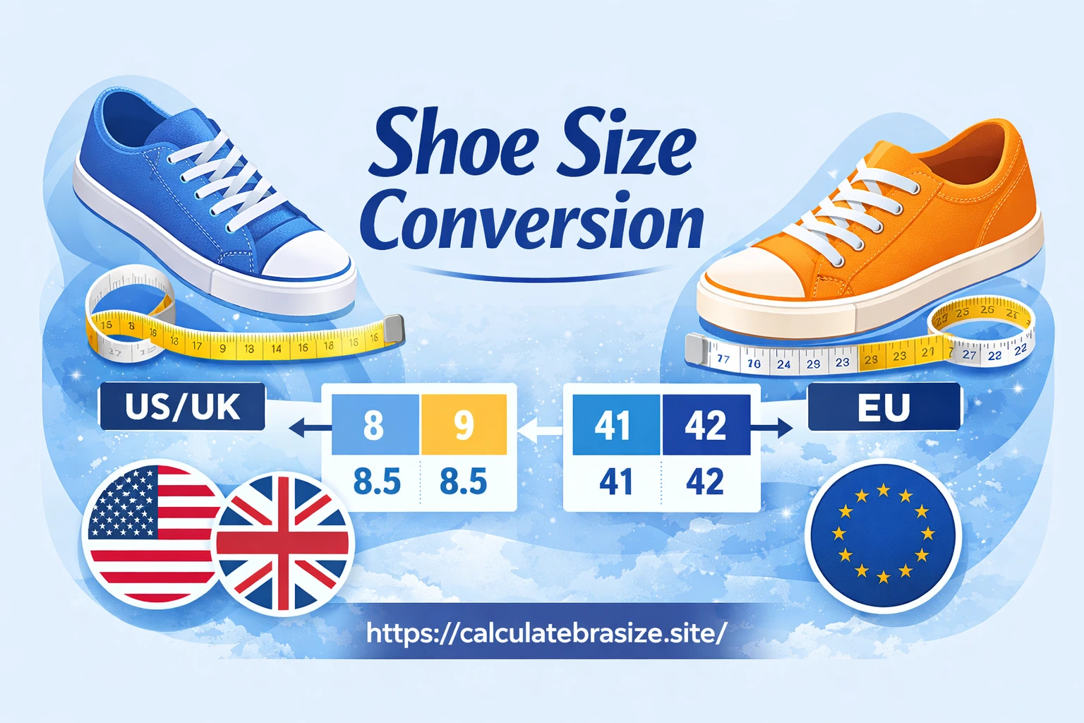 The Ultimate Women’s Foot Size Chart & Shoe Size Conversion Guide (US to EU)