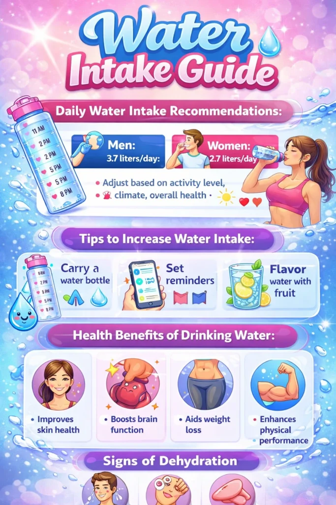 Your water intake calculations